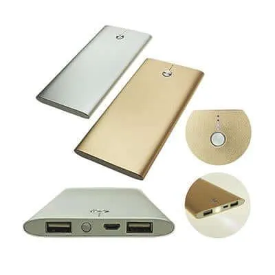 10000Mah Power Bank With 2 Usb Ports And Flashlight Limited Time Sale
