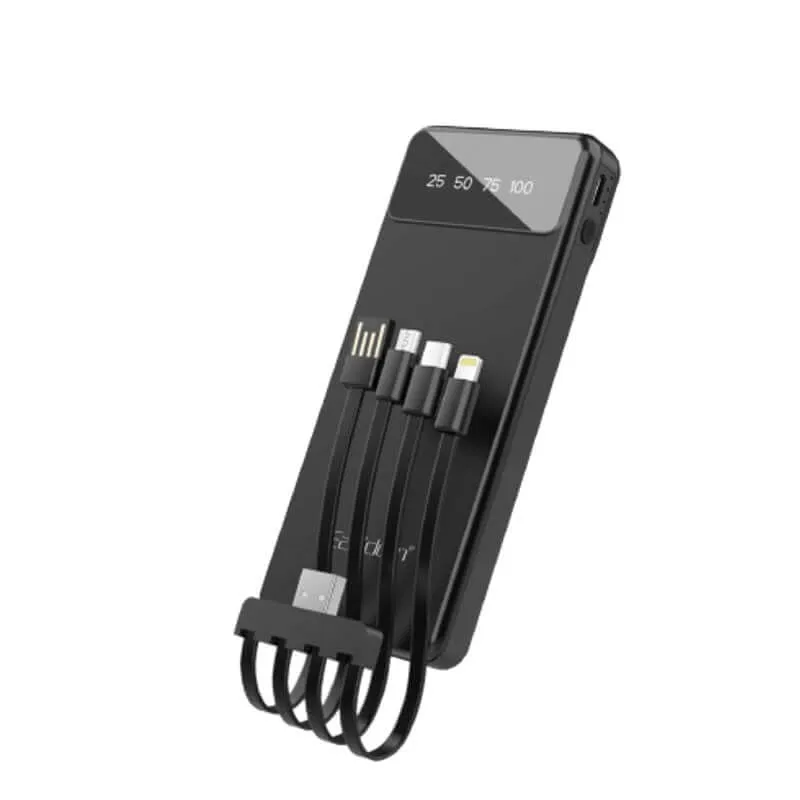 10000Mah Powerbank With 4 Detachable Built-In Cables Shop Grab Offer
