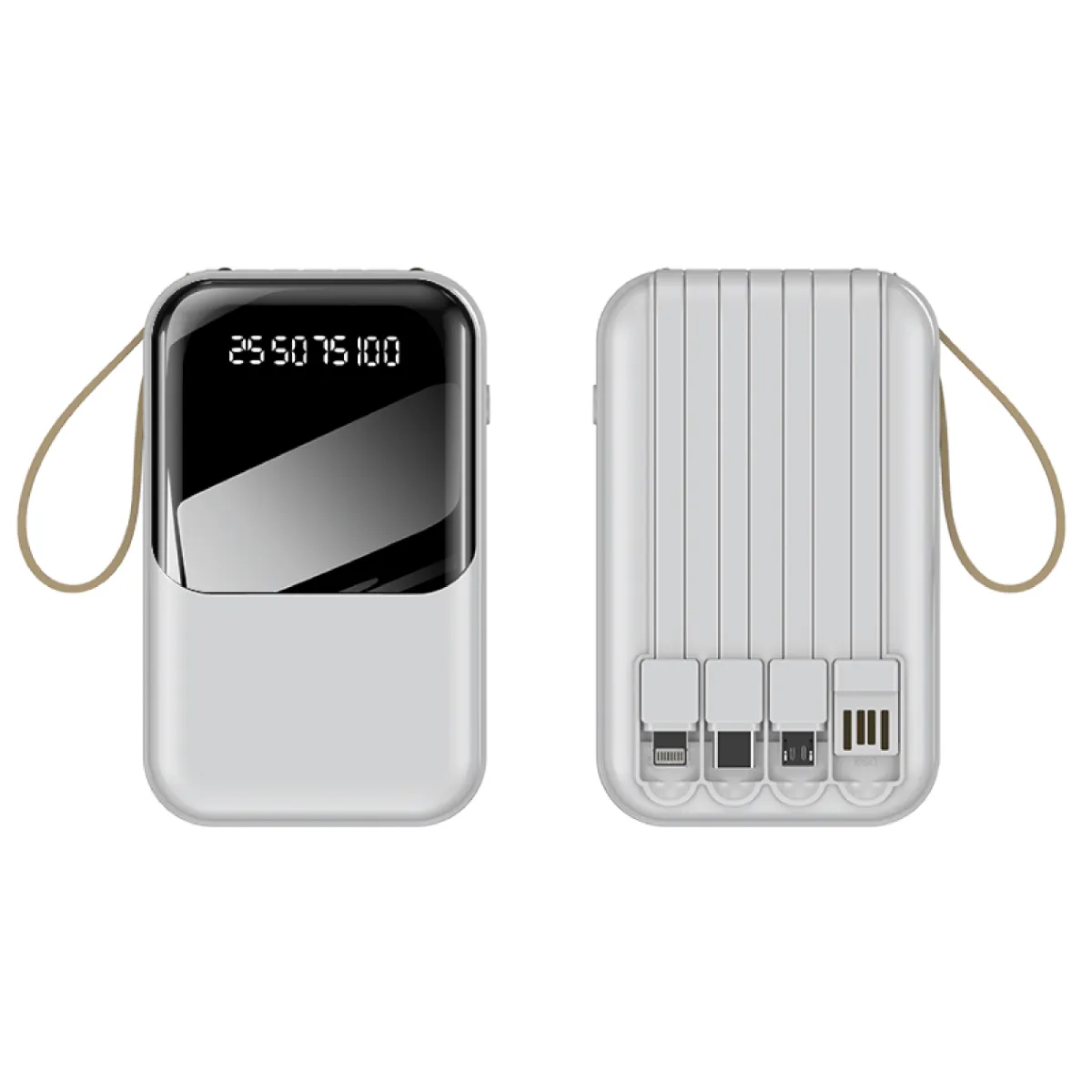 Today Only Hot Pick Gift Ideas Galore 10000Mah Powerbank With 4 Detachable Cable