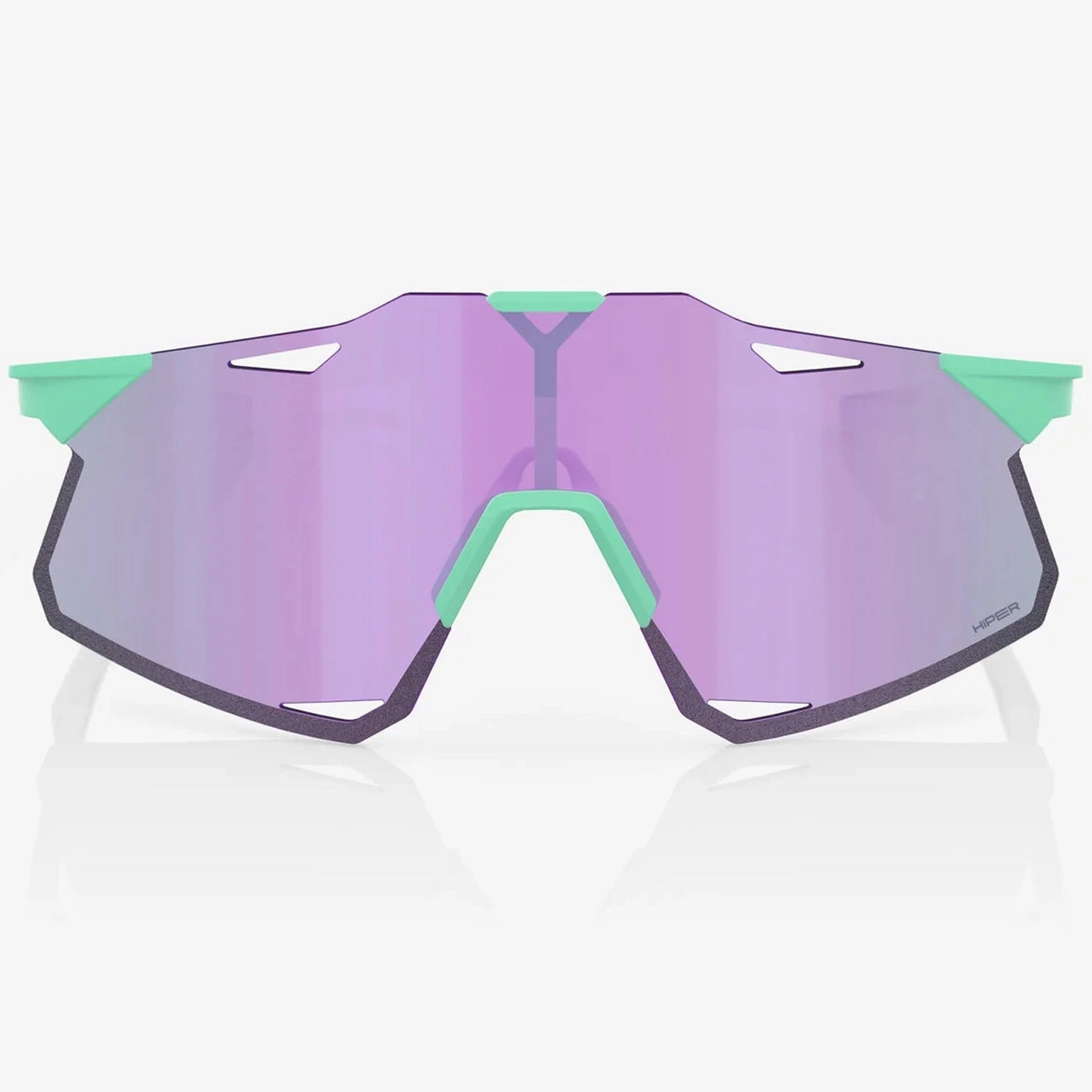 100% Hypercraft sunglasses - Soft Tact Mint HiPER Lavander Mirror