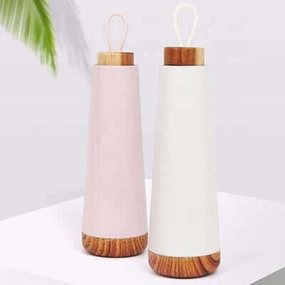 Steal the Deal Now Instant Savings Inside 17Oz Insulated Bottle With Wooden Lid
