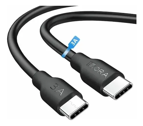 Dont Miss Out 1Hora Cab252 3A Type C To C Cable 1M Black