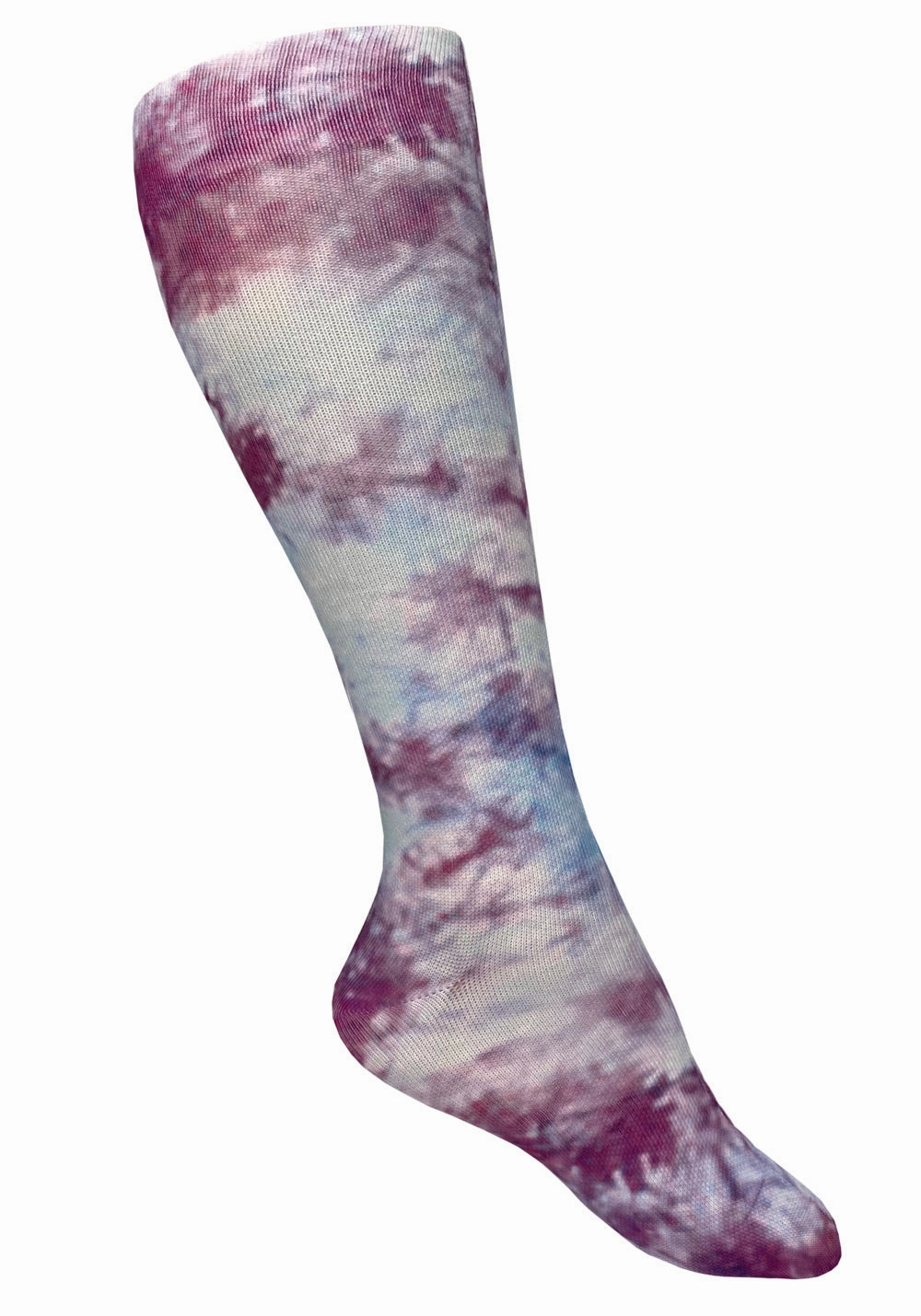 Limited Time Discount 387T  12" Soft Comfort Tie Dye Compression Socks