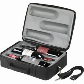 New Arrival Discount Flash Offer Today 3-Bottle Wine Carrier