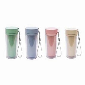 420Ml Eco-Friendly Wheat Fiber Bottle With Strap Grab Your Deal Today