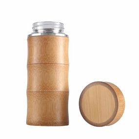 Limited Stock Alert Special Occasion Discount 450Ml Bamboo Glass Thermal Bottle