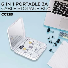 6 In 1 Multicable Box With Mirror And Phone Stand Biggest Savings Now