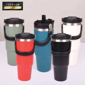 900Ml Thermo Flask With Straw Shop the Best Deals