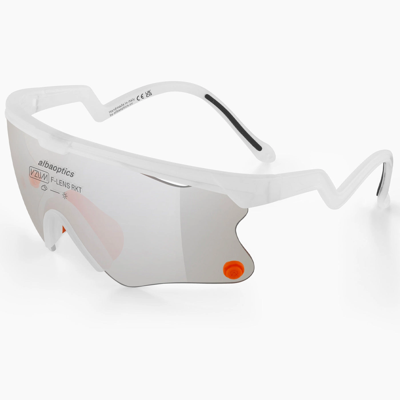 Alba Optics Delta Ultra Glasses - Wht Vzum F Lens Rkt 