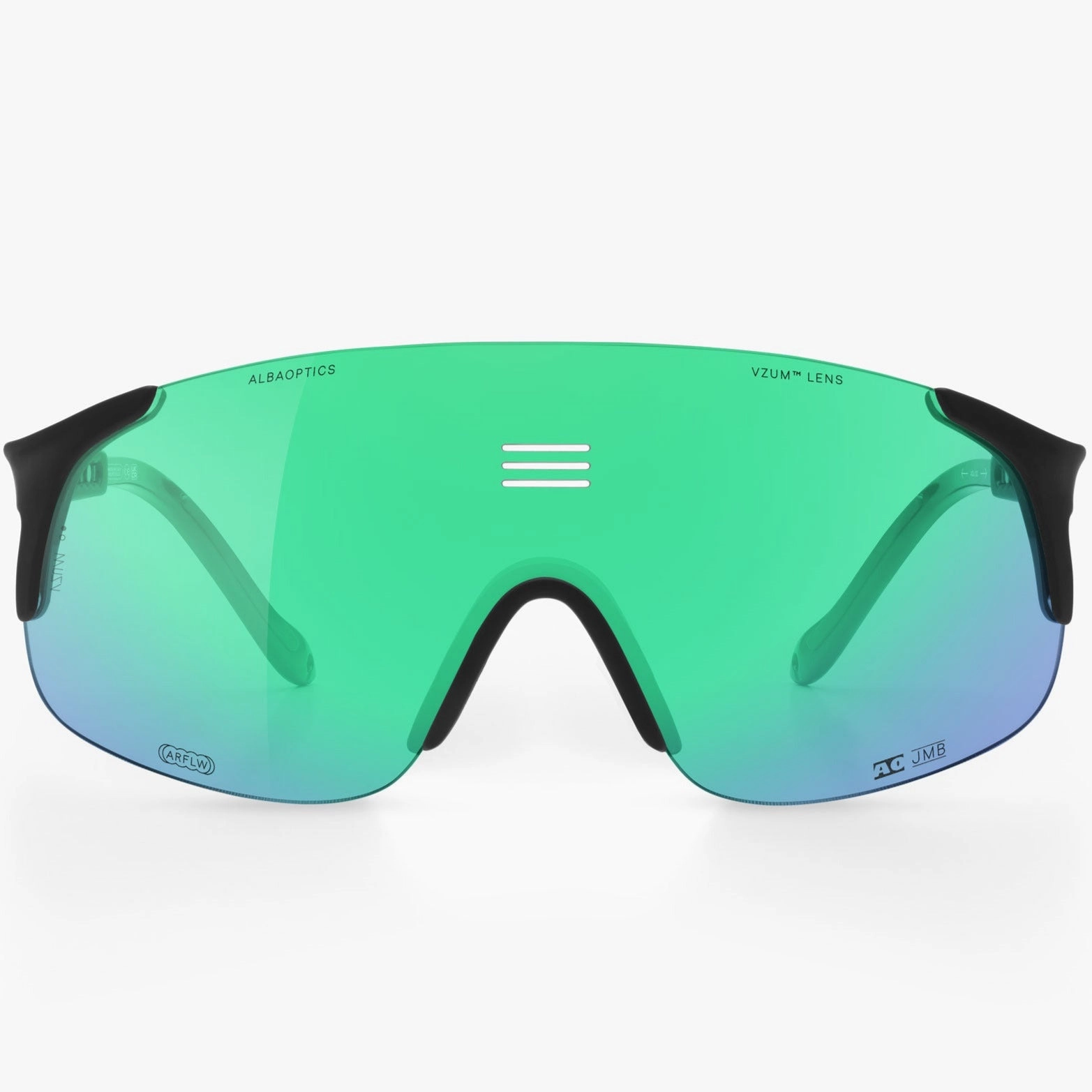 Alba Optics Jumbo sunglasses - Black Vzum F-lens Beetle