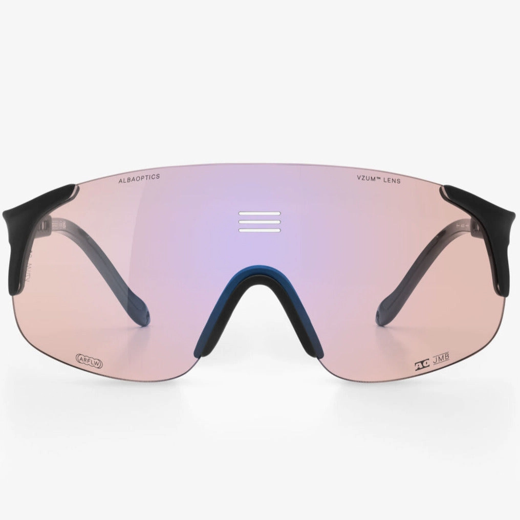 Alba Optics Jumbo sunglasses - Black Vzum F-lens Flamingo