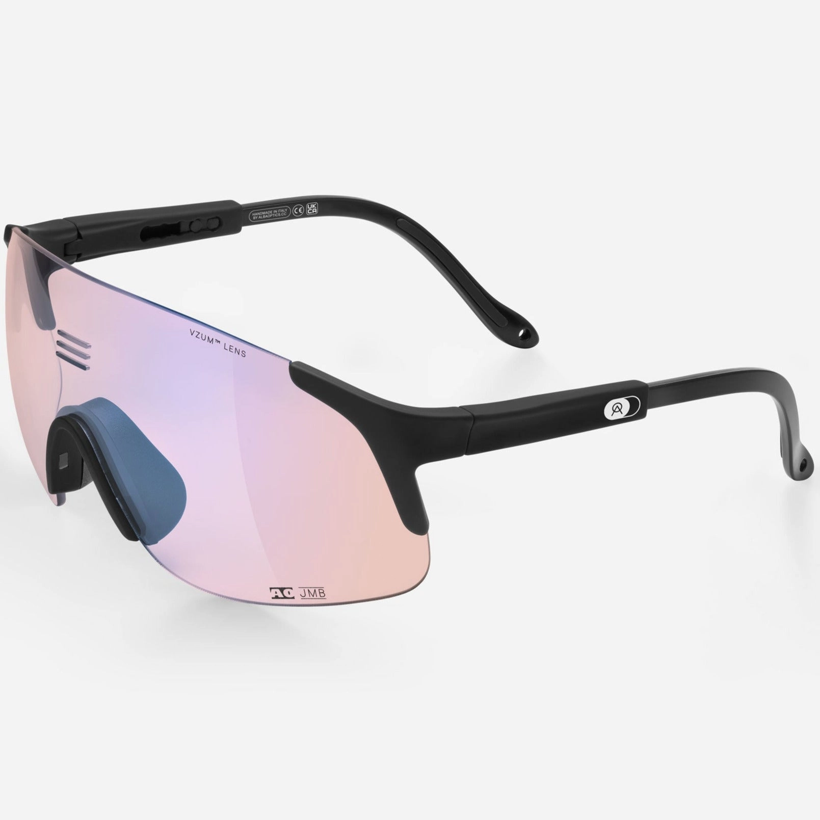 Alba Optics Jumbo sunglasses - Black Vzum F-lens Flamingo