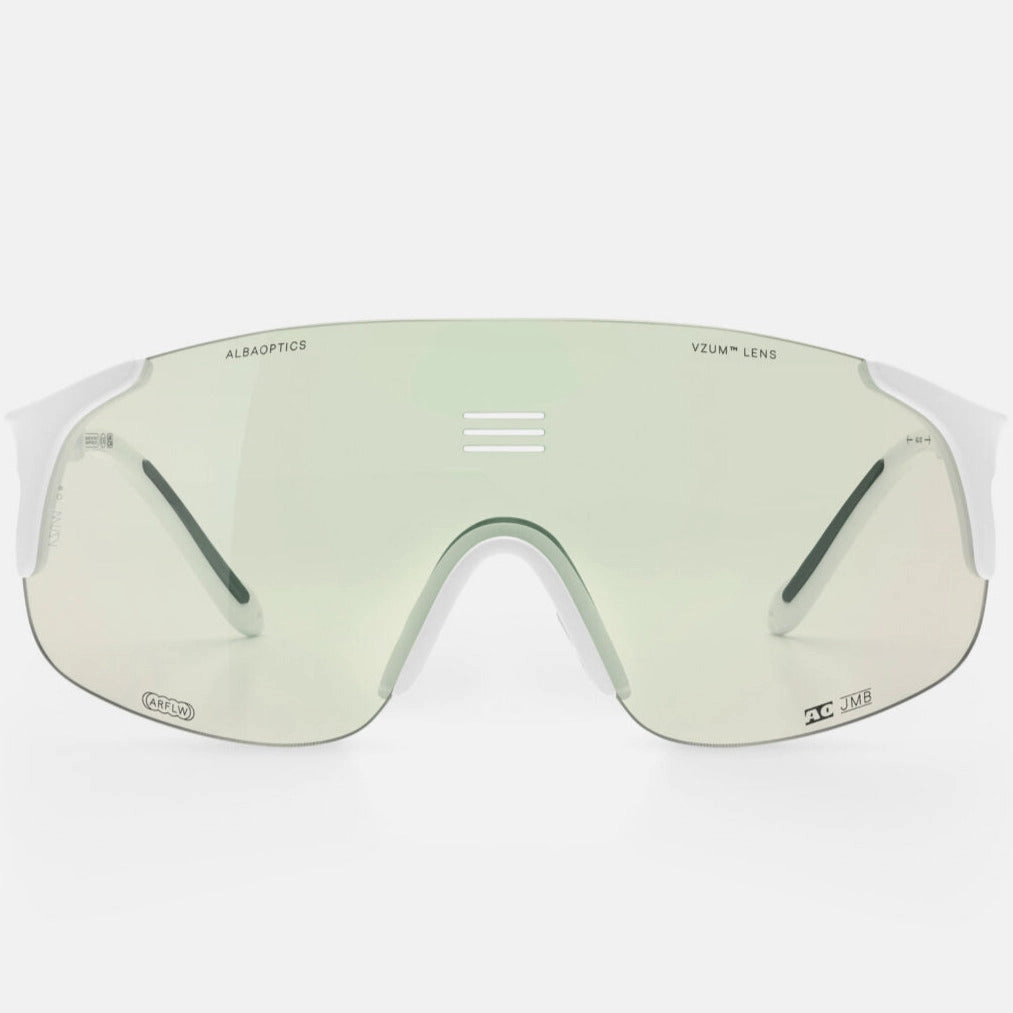 Alba Optics Jumbo sunglasses - White Vzum F-lens Beetle