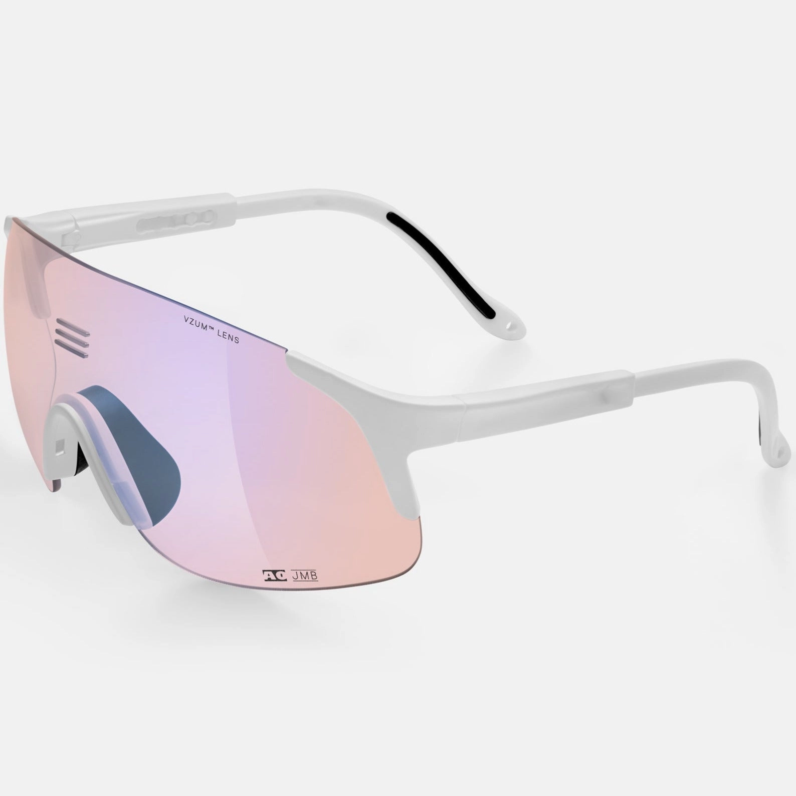 Alba Optics Jumbo sunglasses - White Vzum F-lens Flamingo