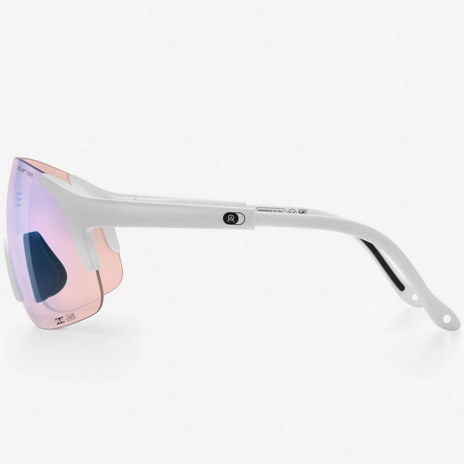 Alba Optics Jumbo sunglasses - White Vzum F-lens Flamingo