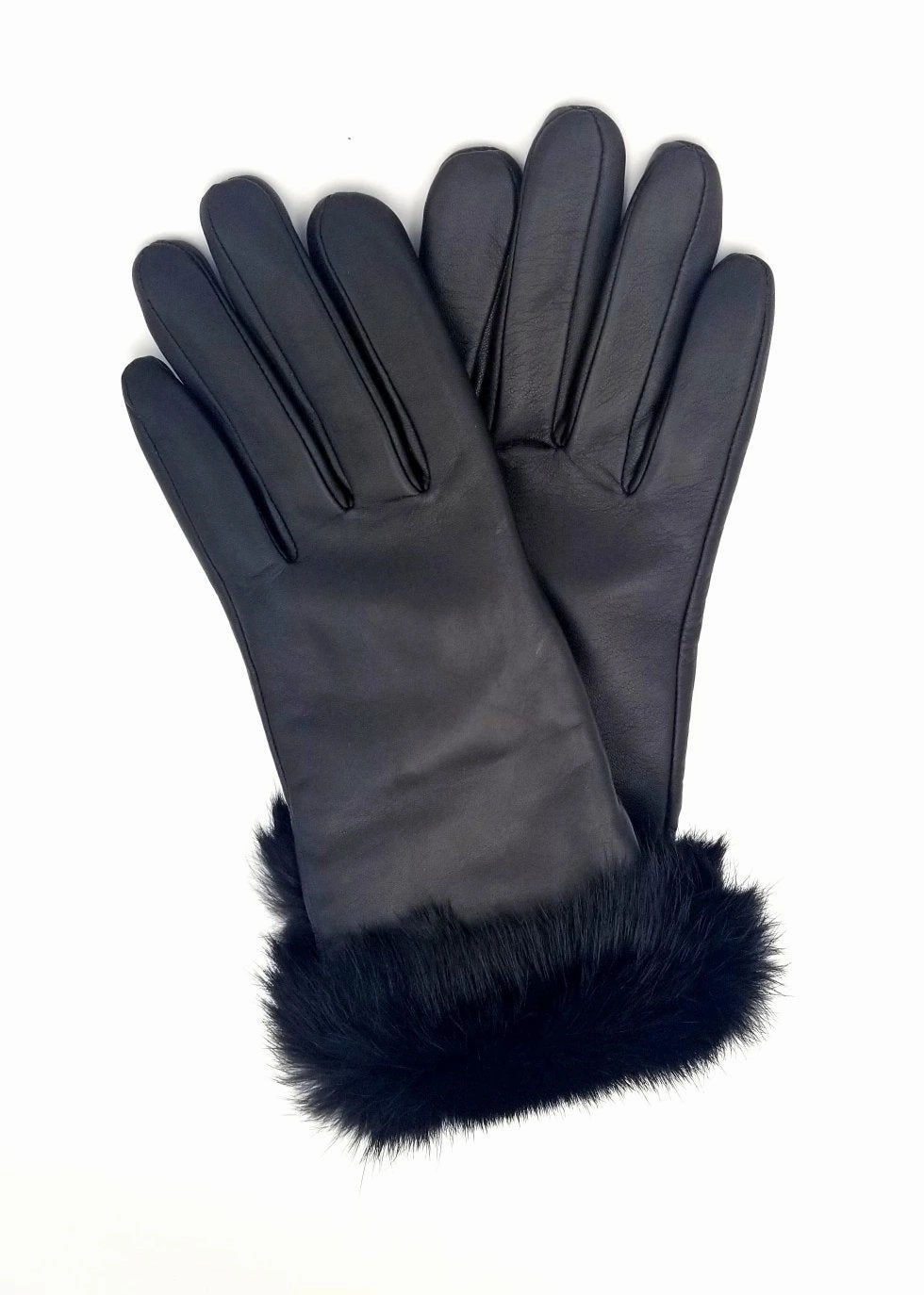 Clearance Savings Now Albee Ladies Leather Fur Trimmed Gloves