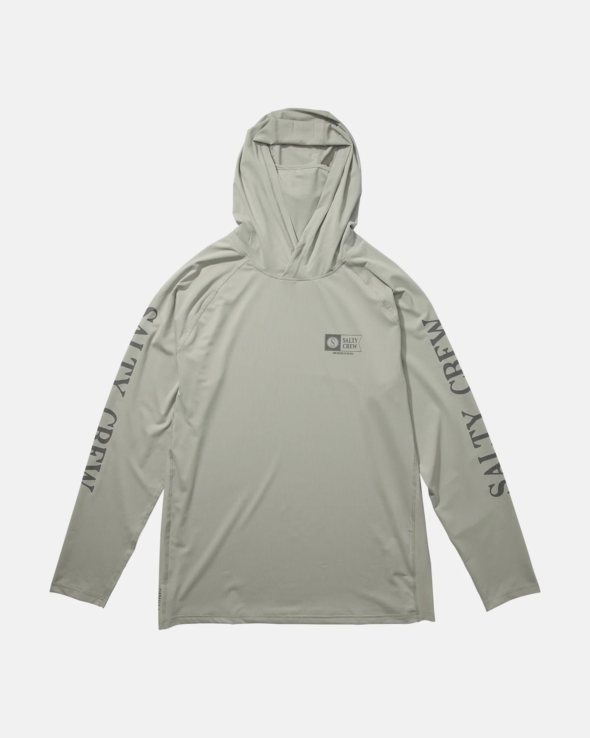 Trendy Picks Today Sale Ending Soon Alpha Flag Perforated Hood   Mask - Gray