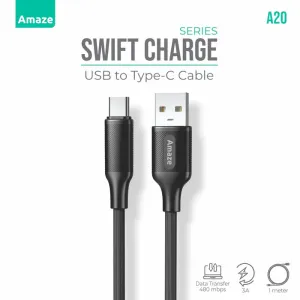 Amaze A20 Swift Series Usb To Type C Cable 3A 1M Online Deal Frenzy