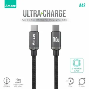 Hot Deal Alert Hot Offer Ending Soon Amaze A42 Ultra Charge Type C To Type C Cable 100W 1M