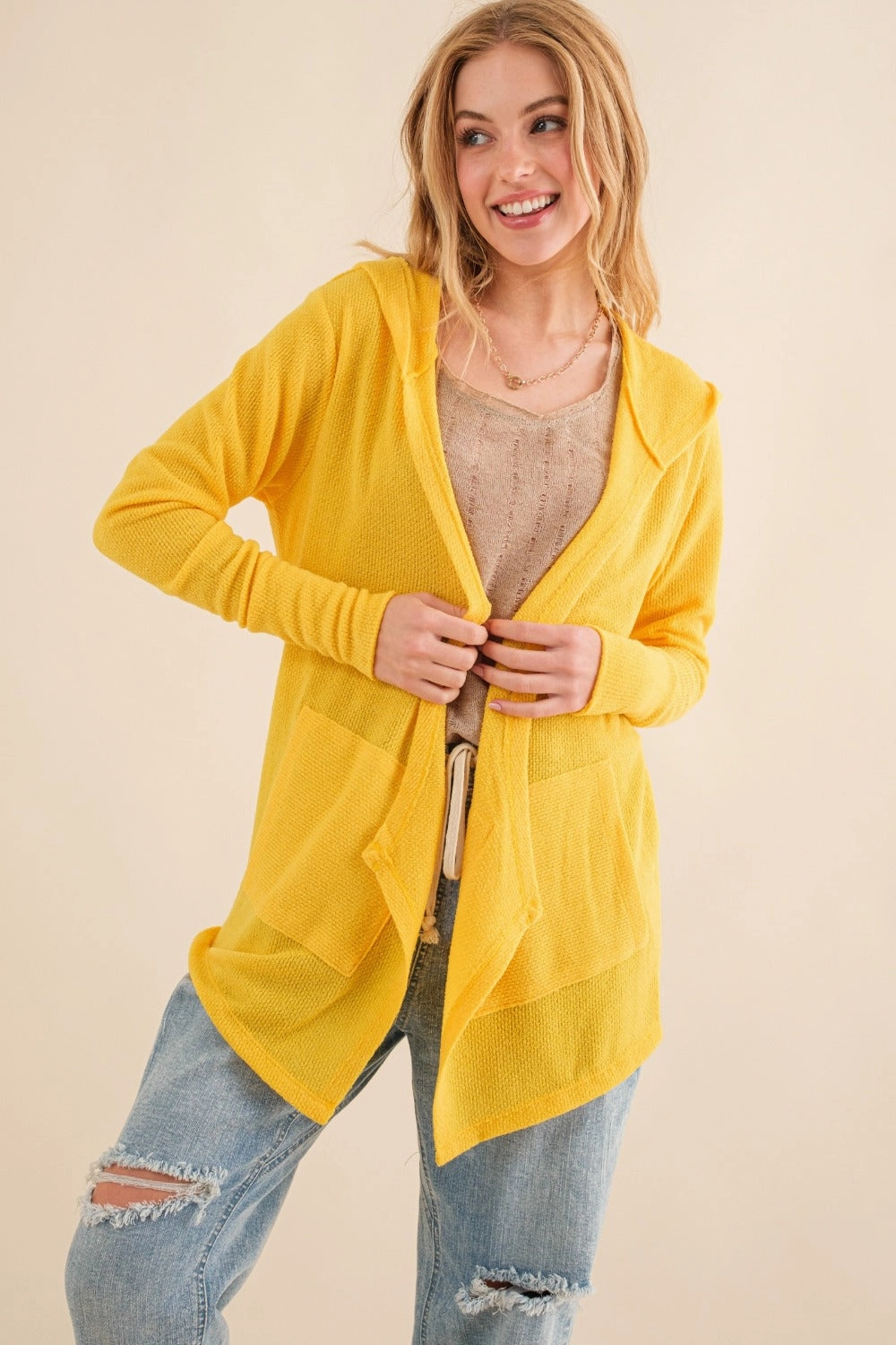 Daily Deal Frenzy Clearance Alert Now And The Why Full Size Thermal Hooded Open Front Cardigan With Pockets