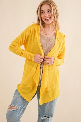 Today Only Savings Shop Today Save And The Why Full Size Thermal Hooded Open Front Cardigan With Pockets