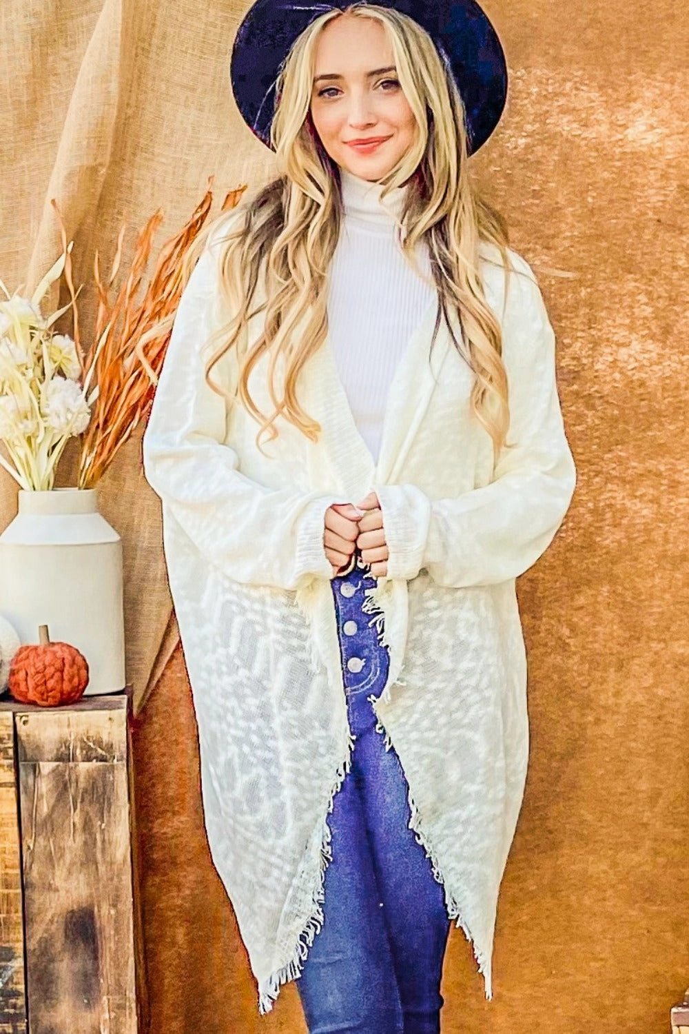 And The Why Textured Knit Fringe Hem Cardigan Shop Todays Picks Perfect Gift Offer