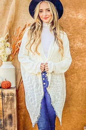And The Why Textured Knit Fringe Hem Cardigan Trending Hot Picks