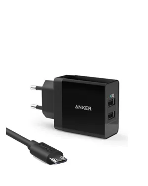 Shop the Savings Anker 24W 2-Port Usb Charger &Amp; 3Ft Micro Usb Cable
