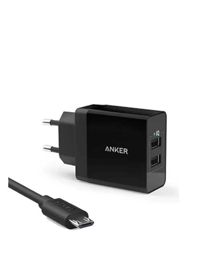 Shop the Savings Anker 24W 2-Port Usb Charger &Amp; 3Ft Micro Usb Cable