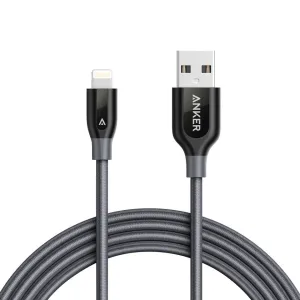 Shop Grab Now Shop Smart Deals Anker A8122Ha2 Powerline  Lightning Cable 6Ft - Gray