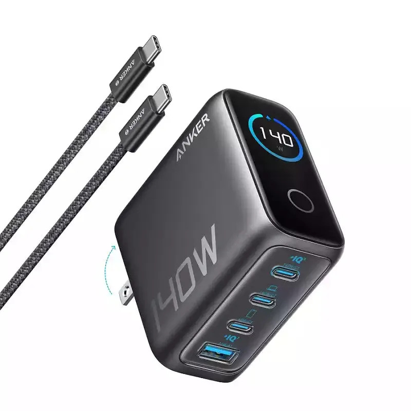 Anker Laptop Charger (140W 4-Port Pd 3.1) With Usb-C Cable Grab Your Deal Today