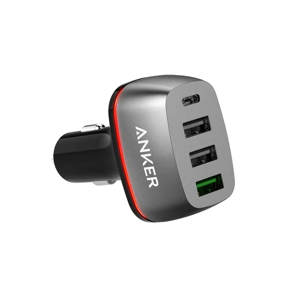 Anker Powerdrive  4 Ports (1 Usb-C Port) Quick Charge 3.0 - Black Shop the Best Deals