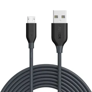 Anker Powerline Micro Cable 10Ft - Gray Biggest Savings Now Deal of the Day