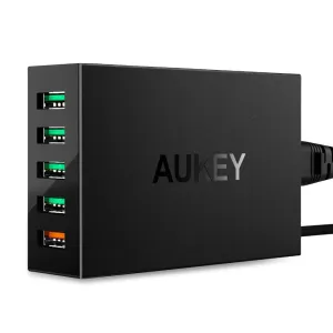 Aukey 5-Port Usb Charging Station With Quick Charge 3.0 Gift Sale Event Today Only Offer