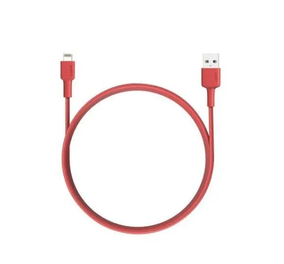Aukey Cb-Bal2 Mfi Usb To Lightning Cable (6.6Ft) - Red Trending Hot Picks Clearance Alert Now