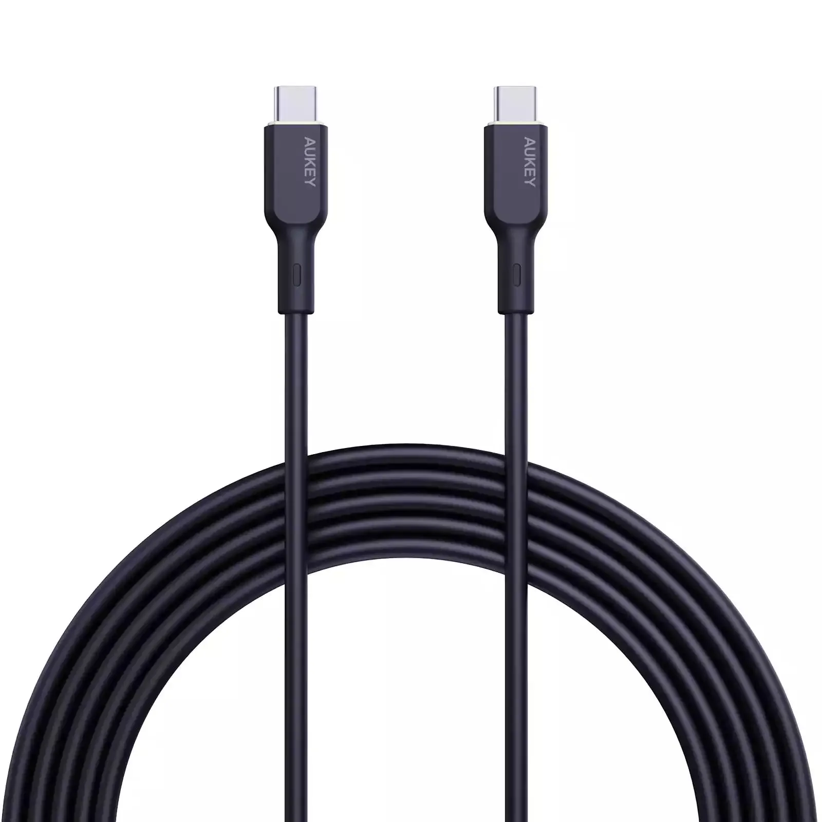 Aukey Cb-Scc242 Circlet Blink 240W Silicone Usb-C To Usb-C Cable 1.8M Black Grab Save Today