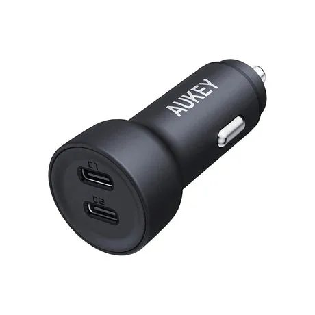 Online Exclusive Steal Price Slash Today Aukey Cc-Y23 Enduro 65W Dual Usb C Car Charger