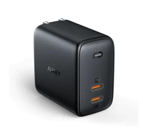 Aukey Pa-B4 Omnia Duo 65W Dual-Port Pd Charger With Dynamic Detect Mega Sale Now MustHave Steals