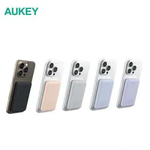Aukey Pb-Ms04 10000Mah 20W Magsafe Ultra Slim Powerbank Hot Savings Alert