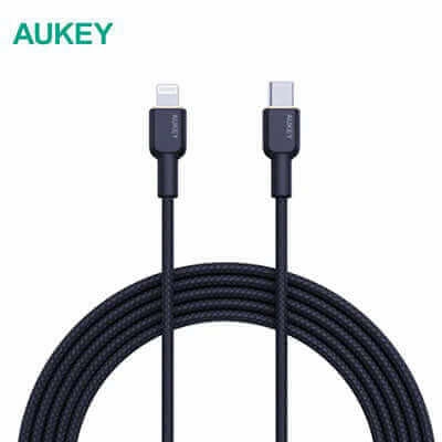 Aukey Cb-Kcl1/Cb-Kcl2 Circlet Cl Nylon Braided Usb-C To Lightning Cable Trending Hot Picks