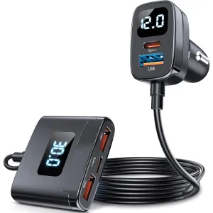 Awei C-853 Dual Usb And Type-C Port Car Charger 1.5M Trendy Picks Today