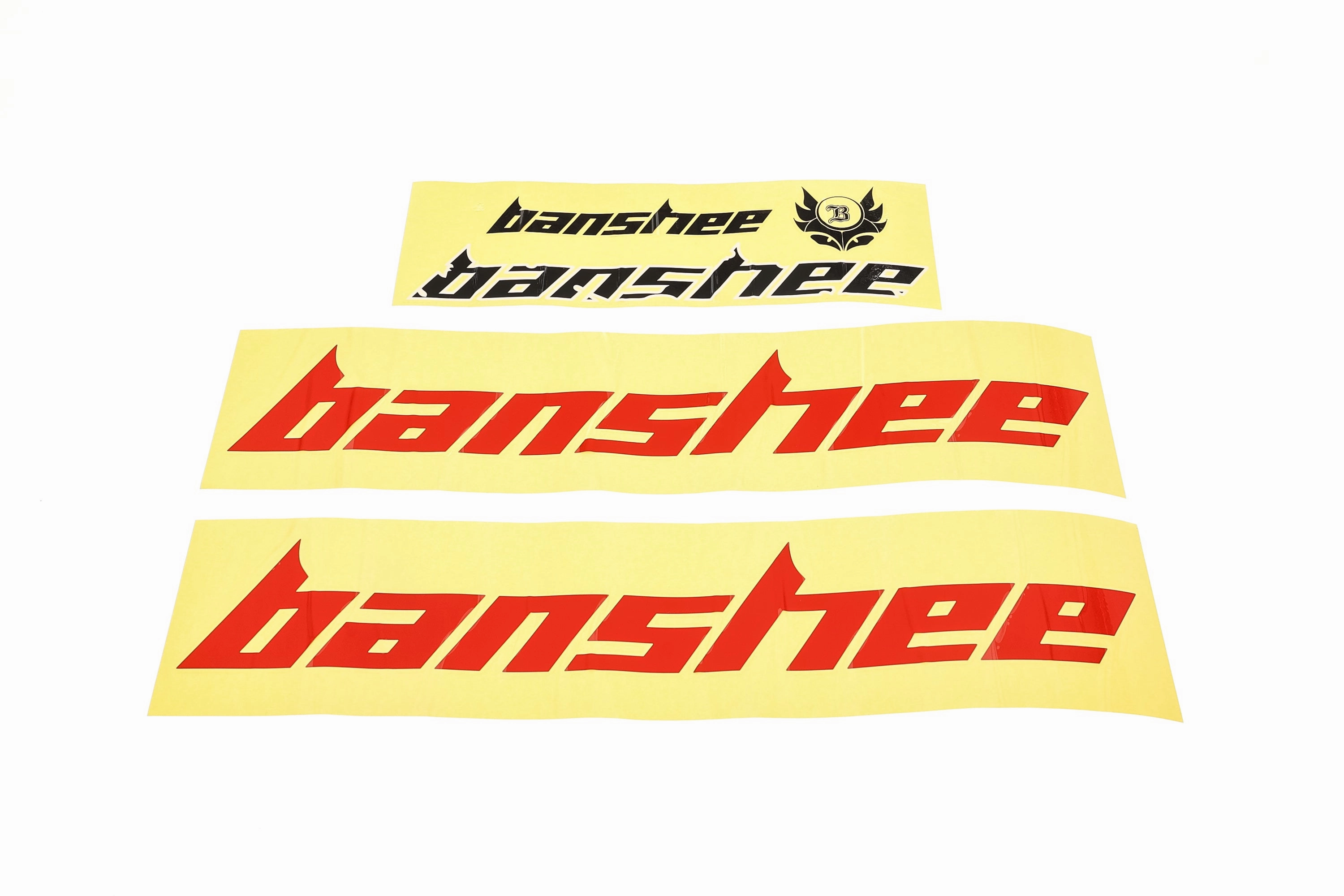 Banshee Amp Dirt Jumper Frameset - Long, Raw With Red Decals