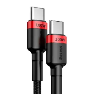 Baseus Cafule Pd2.0 100W Flash Charging Usb Type-C Cable 20V 5A 2M Red/Black Shop Today Save GiftWorthy Sale
