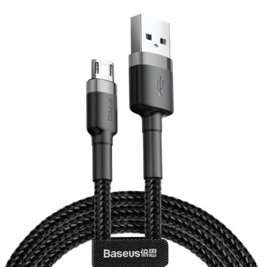 Limited Time Offer Baseus Cafule Usb To Micro Fast Charging Cable 1.5A 2M - Black