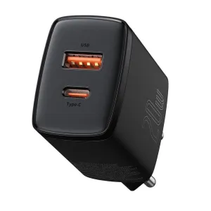 Baseus Compact Usb   Type-C 20W 3A Quick Charge 3.0 - Black Trendy Picks Today