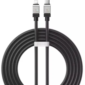Todays Special Picks Exclusive Holiday Deal Baseus Coolplay Series Fast Charging Cable Type-C To Iphone 20W 2M Black