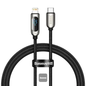 Save More Now Baseus Display Fast Charging Data Cable Type-C To Ip 20W 1M Black