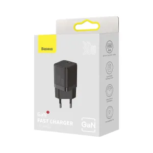 Baseus Gan3 Fast Charger 1C 30W Eu Black Special Price Offer