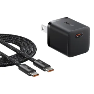 Baseus Gan5 Fast Charger (Mini) 1C 25W Us Black With Type C Cable Hot Clearance Now