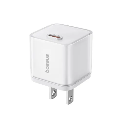 Baseus Gan5S Fast Charger 1C 20W Us Moon White Mega Discount Today Mega Discount Event